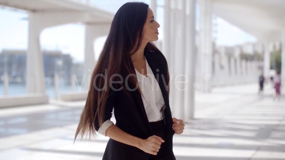 Beautiful Business Woman Standing And Looking  - Download Videohive 13498930