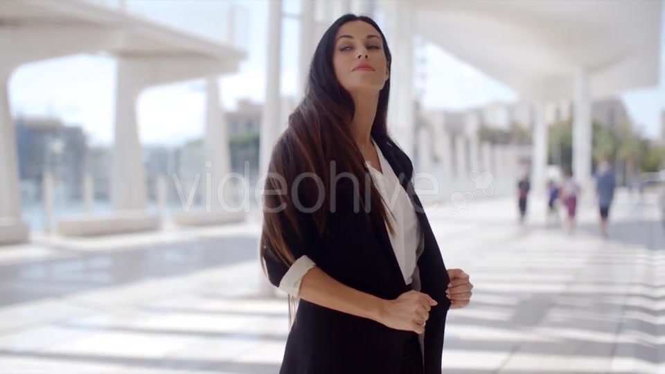 Beautiful Business Woman Standing And Looking  - Download Videohive 13498930