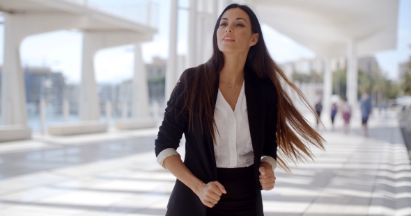 Beautiful Business Woman Standing And Looking  - Download Videohive 13498930