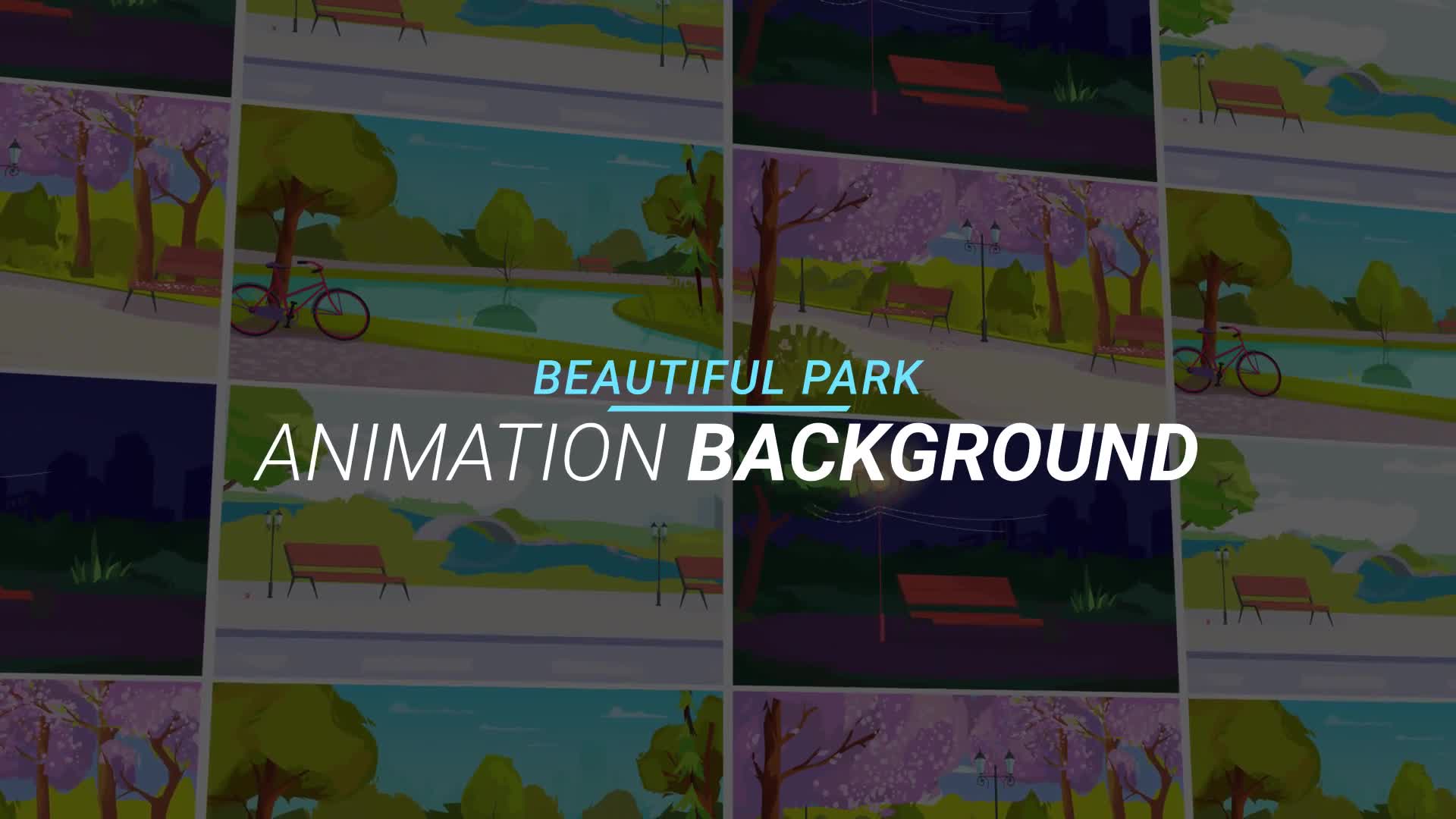 Beautiful park Animation background Videohive 34060861 After Effects Image 1