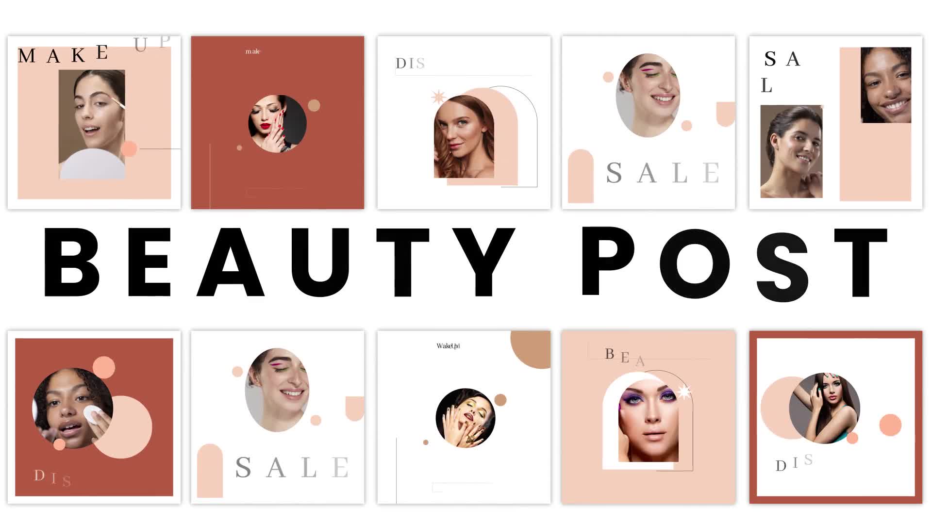 Beauty And Fashion Instagram Post Pack Videohive 34080758 After Effects Image 1