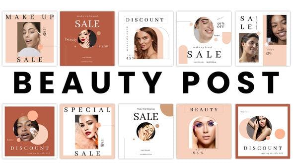 Beauty And Fashion Instagram Post Pack - 34080758 Download Videohive