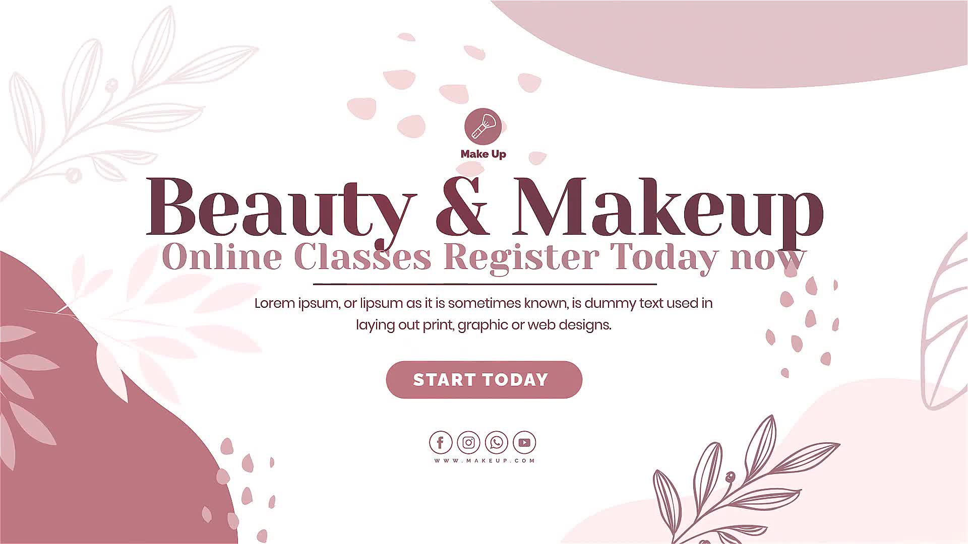 Beauty and Makeup. Online Classes Videohive 29044311 After Effects Image 12