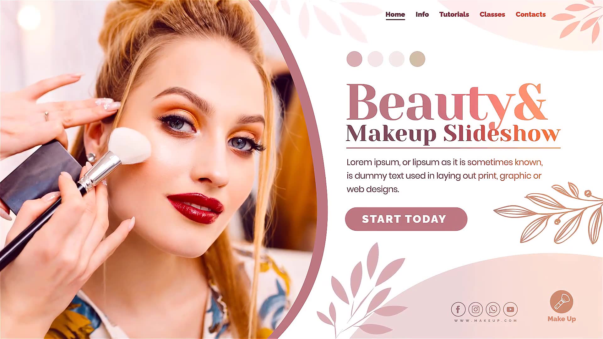 Beauty and Makeup. Online Classes Videohive 29044311 After Effects Image 2