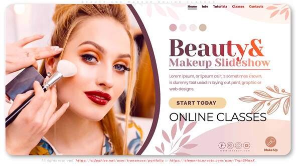 Beauty and Makeup. Online Classes - Videohive 29044311 Download