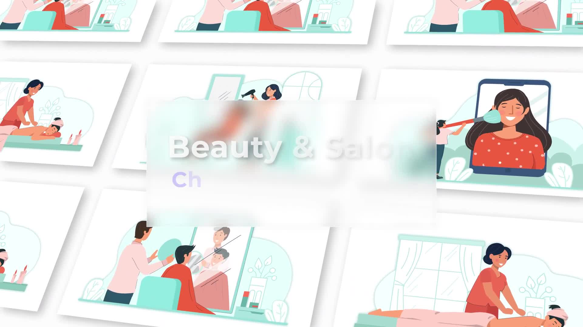 Beauty And Salon Animation Scene Pack Videohive 36866792 After Effects Image 1