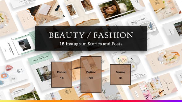 Beauty | Fashion Instagram Stories and Posts - Download Videohive 29833309