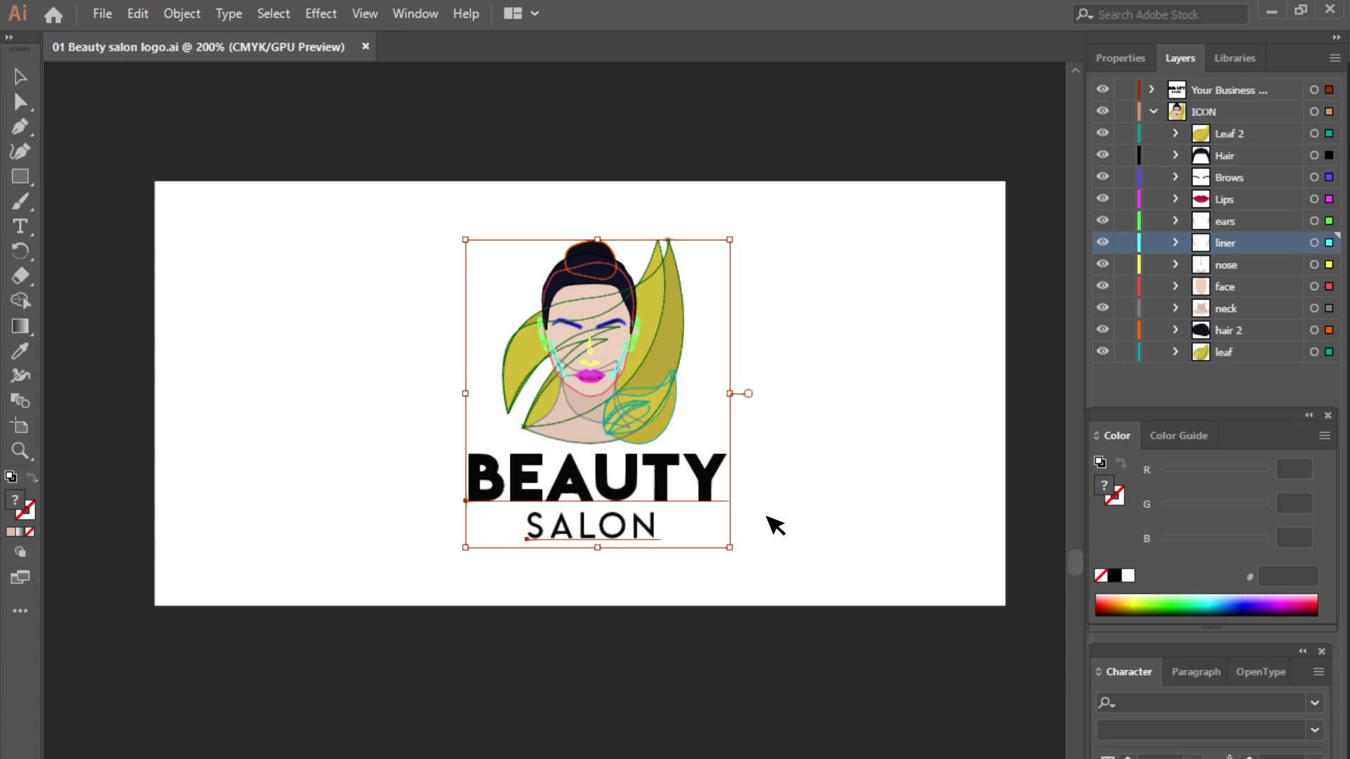 Beauty Salon Logo Design and Animation Videohive 28581380 After Effects Image 10