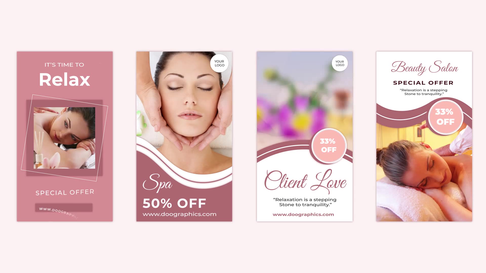 Beauty Spa and Salon Instagram Story Pack Videohive 32893658 After Effects Image 9
