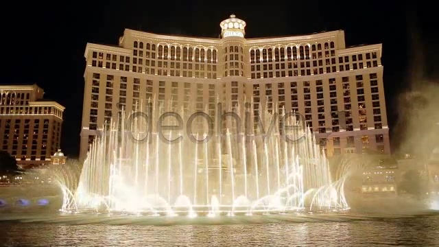 Bellagio Water Show On Las Vegas Strip At Night  Videohive 4518134 Stock Footage Image 10