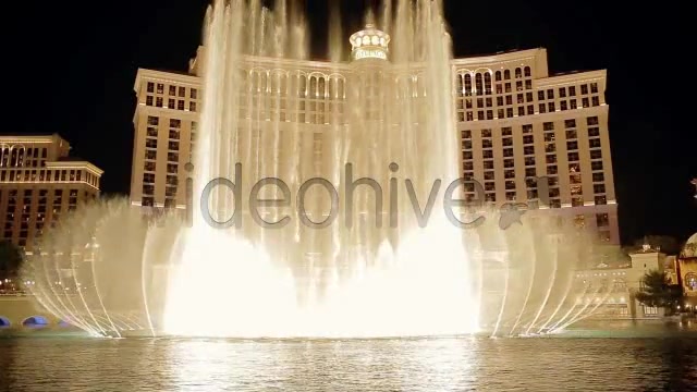 Bellagio Water Show On Las Vegas Strip At Night  Videohive 4518134 Stock Footage Image 4