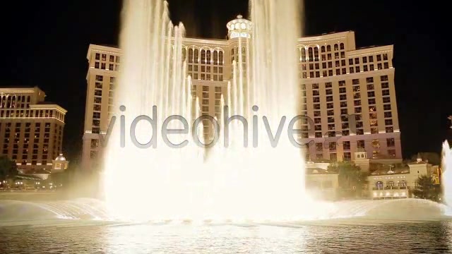 Bellagio Water Show On Las Vegas Strip At Night  Videohive 4518134 Stock Footage Image 5