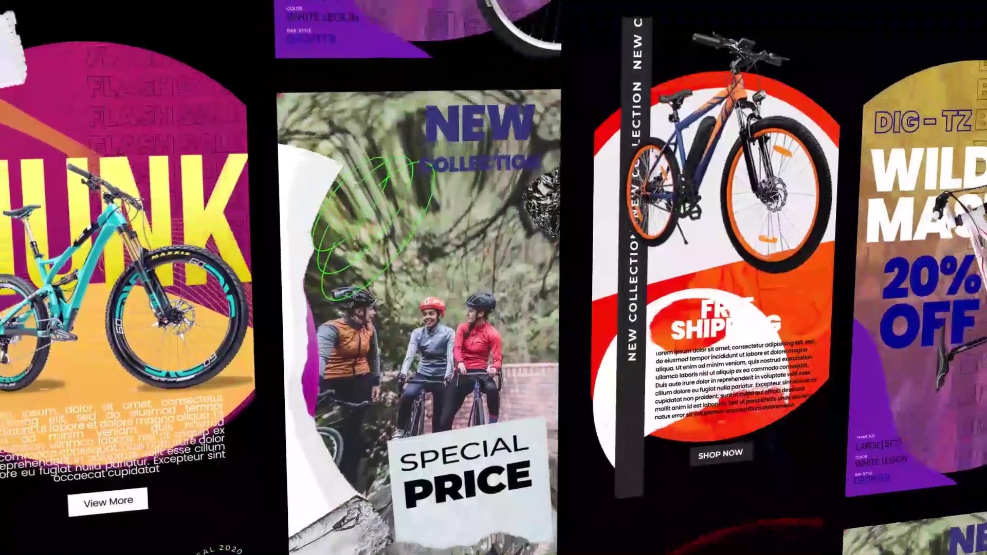 Bicycle promo stories instagram Videohive 29997856 After Effects Image 10