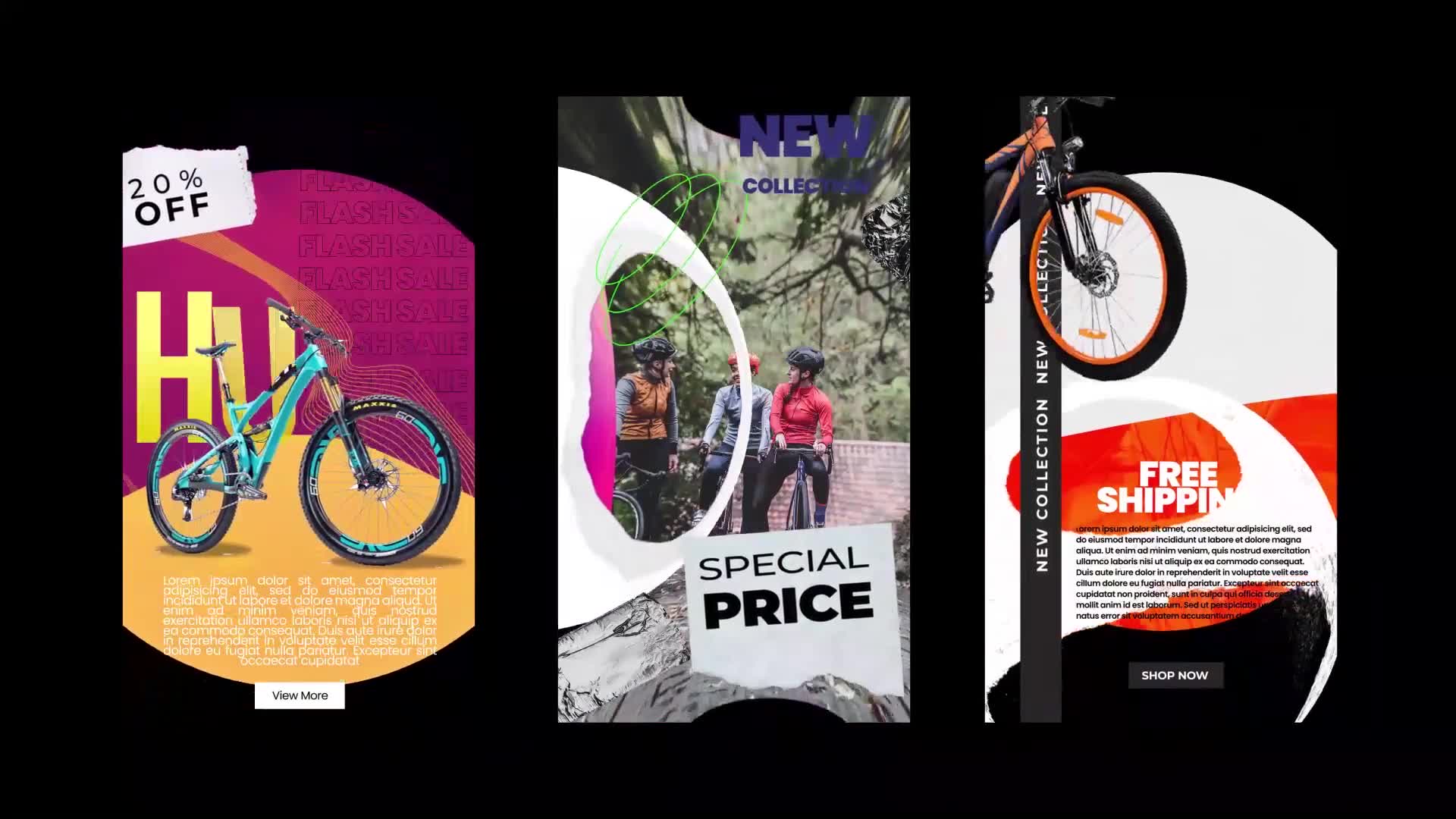 Bicycle promo stories instagram Videohive 29997856 After Effects Image 3