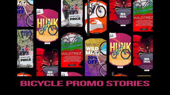 Bicycle promo stories instagram - 29997856 Download Videohive