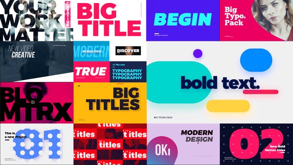 Big Bold Titles | FCPX & Apple Motion - Download Videohive 26661195