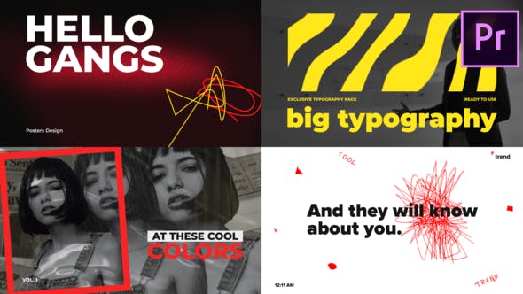 Big Bold Typography Premiere Pro | Essential Graphics - 25865072 Videohive Download