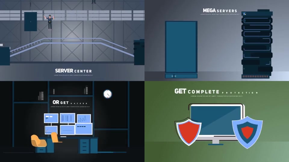 Big Data Hosting and Server Security Explainer Kit Videohive 24849138 After Effects Image 4