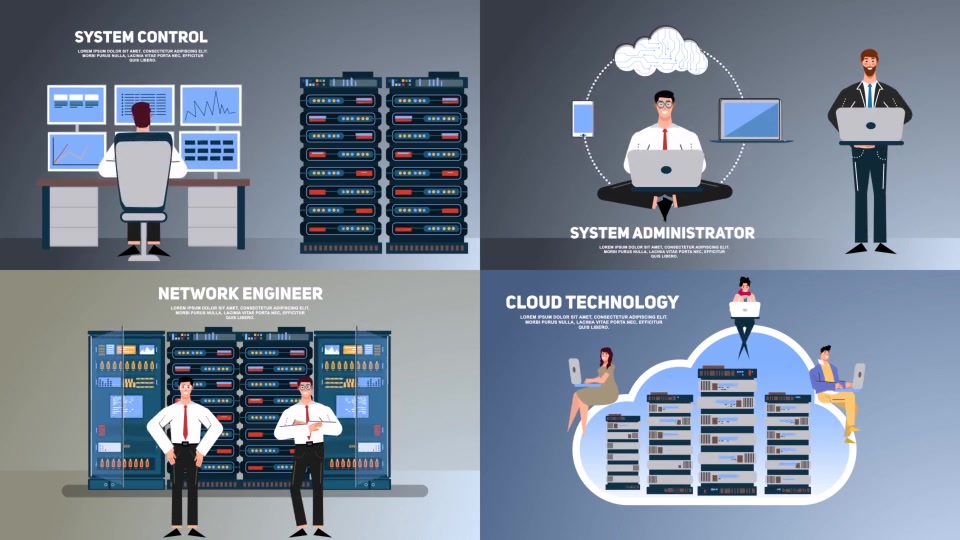 Big Data Hosting and Server Security Explainer Kit Videohive 24849138 After Effects Image 5