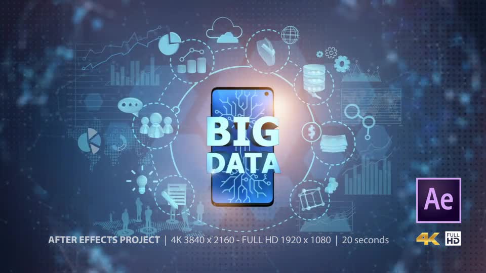 BIG DATA on Mobile Phone Videohive 25060830 After Effects Image 1