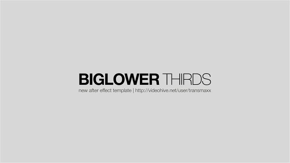 BIg Lower Thirds Videohive 14937063 After Effects Image 1