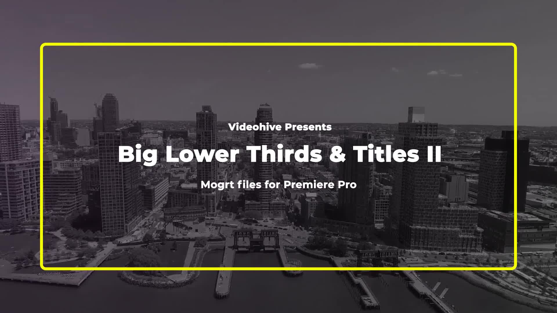 Big Lower Thirds & Titles 2 // MOGRT Videohive 23763721 Premiere Pro Image 1