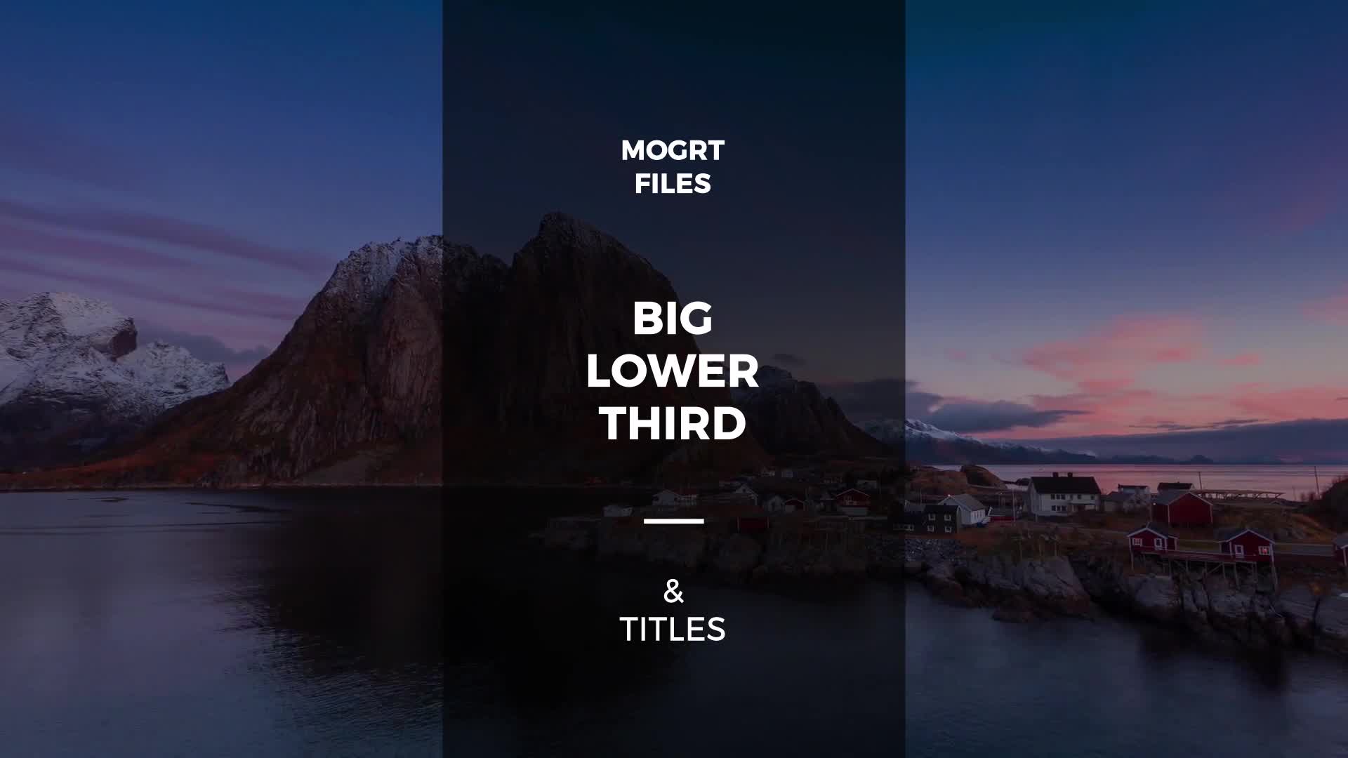 Big Lower Thirds & Titles I MOGRT Videohive 22683582 Premiere Pro Image 1