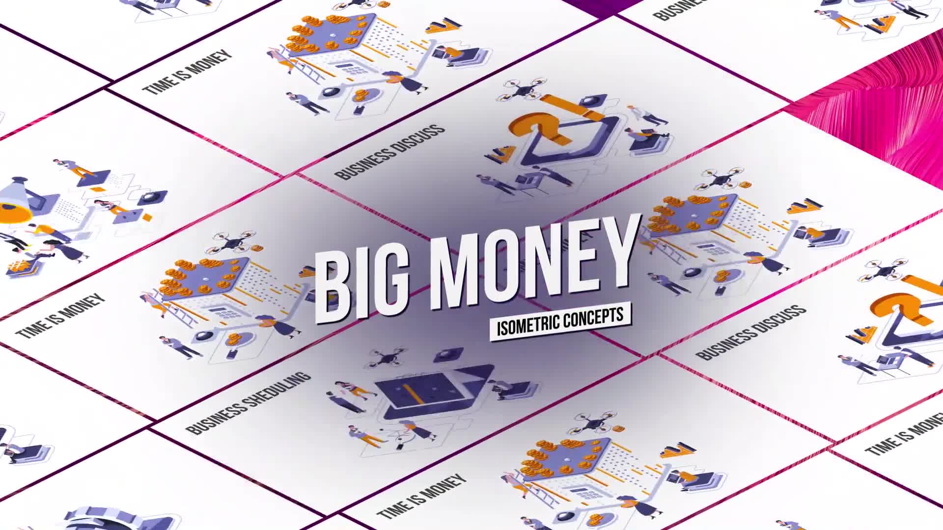 Big Money Isometric Concept Videohive 27458539 After Effects Image 1