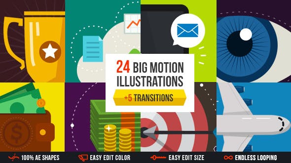 Big motion illustrations pack - 7292936 Download Videohive
