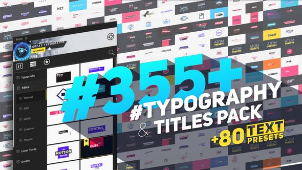 Big Pack of Typography | Atom - 23584216 Download Videohive