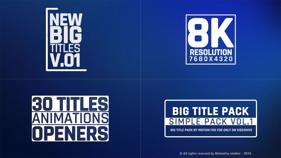 Big Title Animation 8K v.01 Videohive 23079044 After Effects Image 3