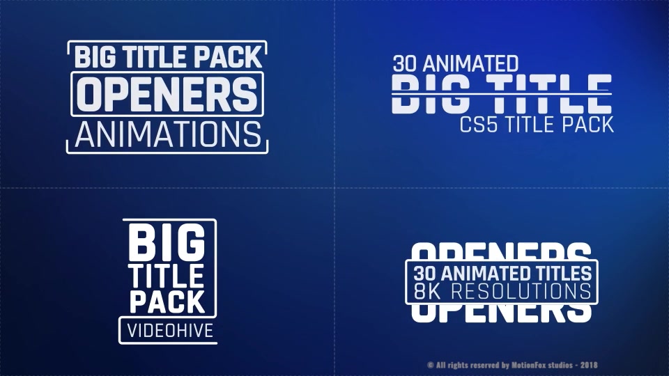 Big Title Animation 8K v.01 Videohive 23079044 After Effects Image 5
