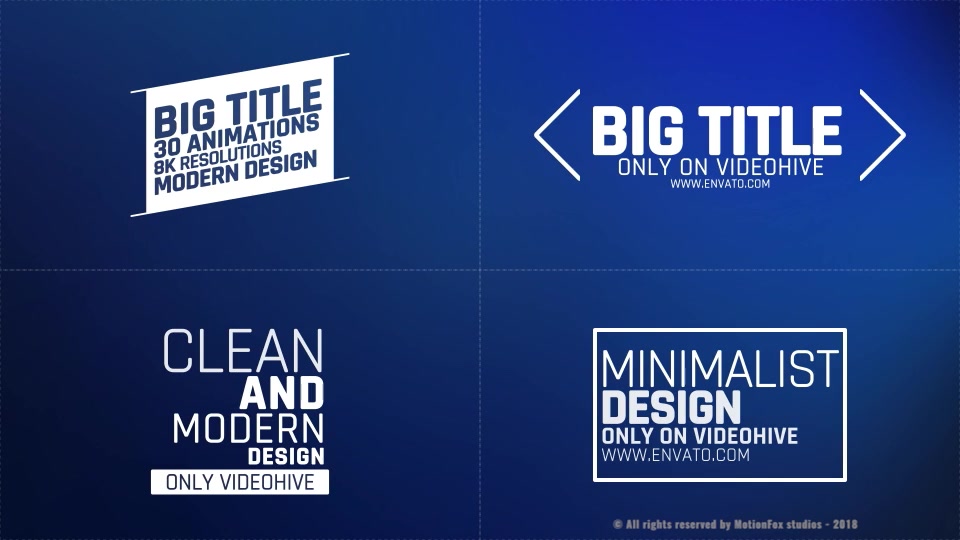Big Title Animation 8K v.01 Videohive 23079044 After Effects Image 9