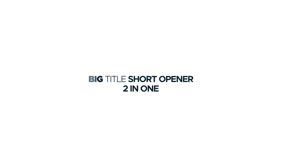 Big Title Short Opener Videohive 27288470 After Effects Image 2