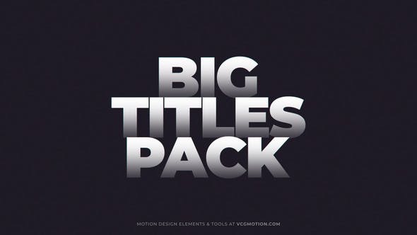 Big Titles - 36360064 Videohive Download