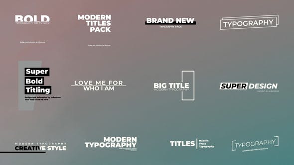 Big Titles | After Effects - 36669017 Download Videohive