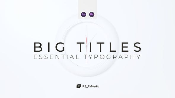 Big Titles | Essential Typography | MOGRT - Videohive Download 32144677