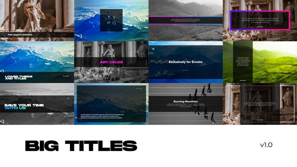 Big Titles for Premiere Pro - Download Videohive 30953155