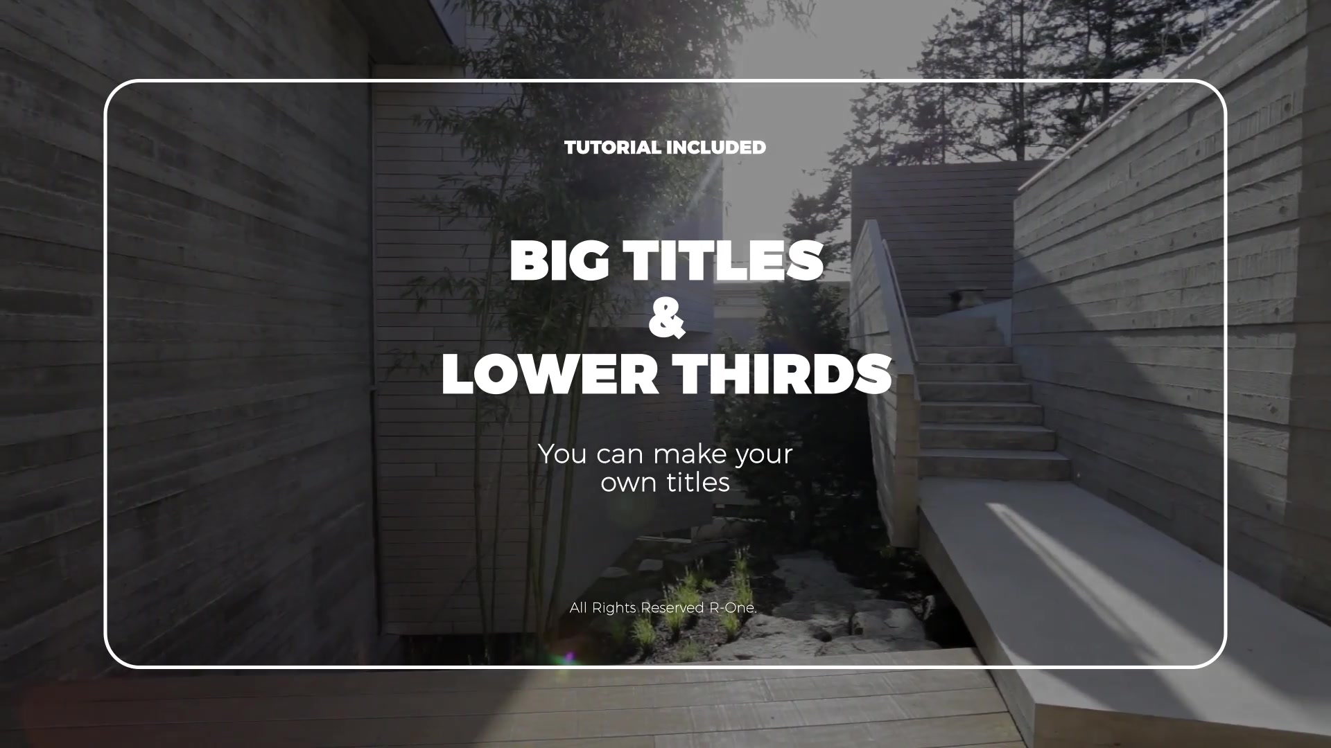 Big Titles & Lower Thirds - Download Videohive 21583784