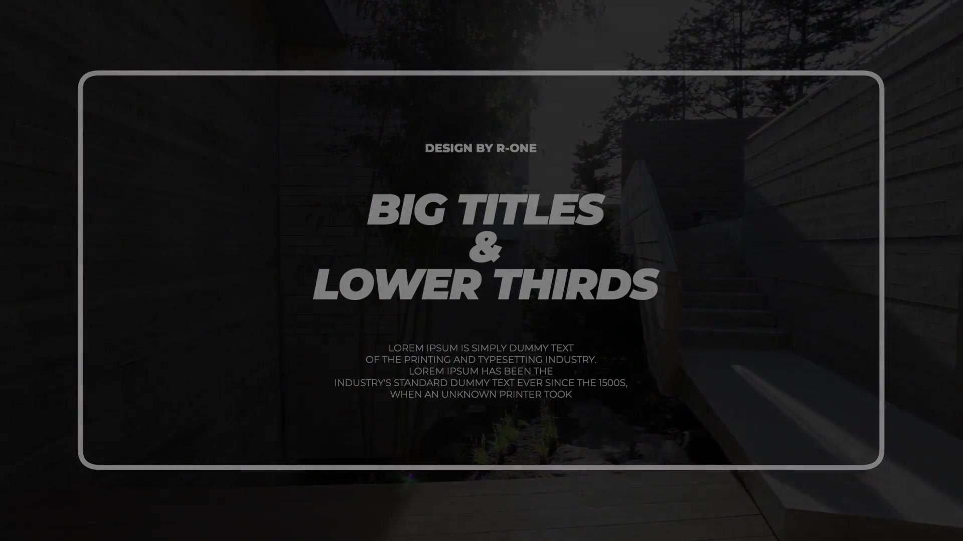 Big Titles & Lower Thirds I FCPX Videohive 34121450 Apple Motion Image 12
