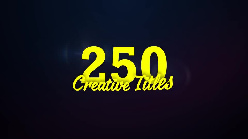 Big Titles Pack [250] - Download Videohive 14753815