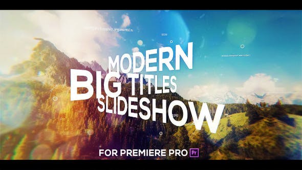 Big Titles Slideshow for Premiere Pro - Download Videohive 25247867