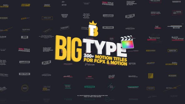 Big Type | 300 titles for FCPX - 27096182 Download Videohive
