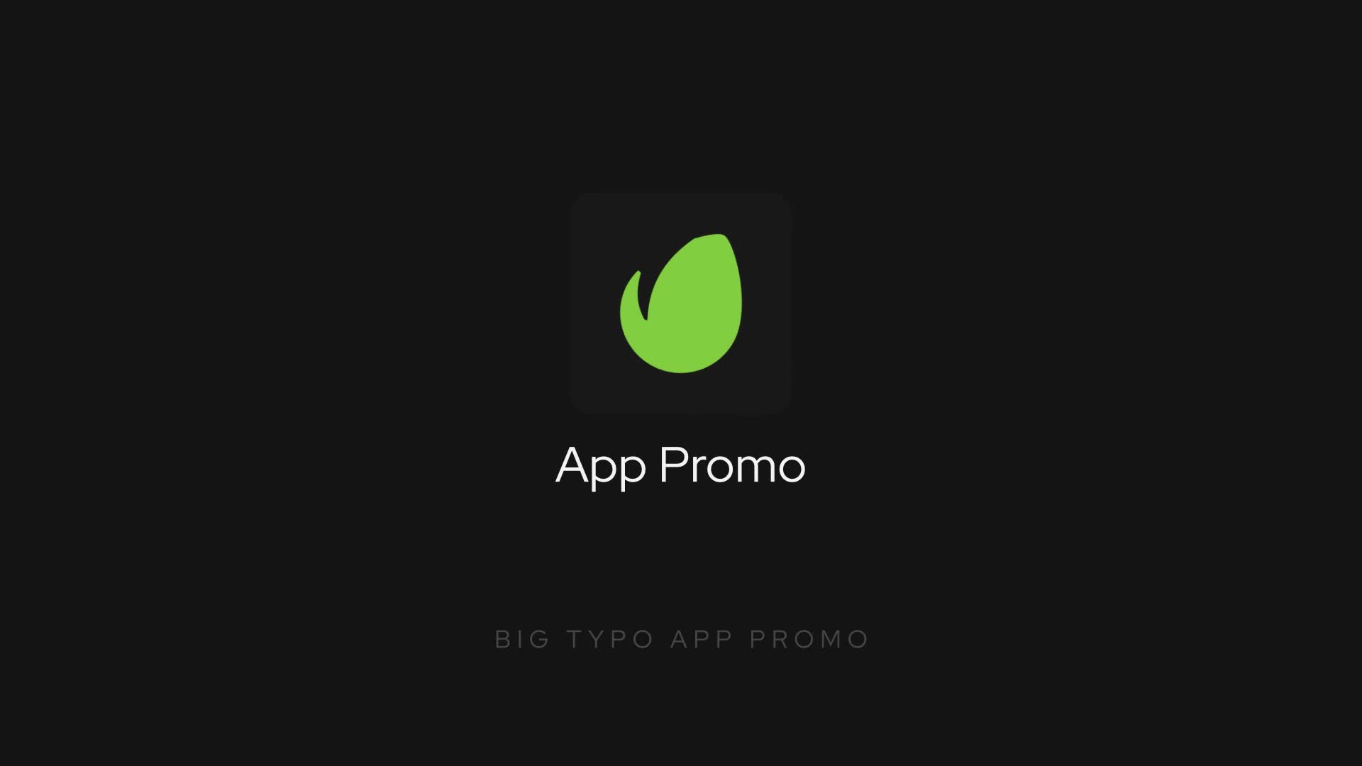 Big Typo App Promo Videohive 37642614 After Effects Image 1