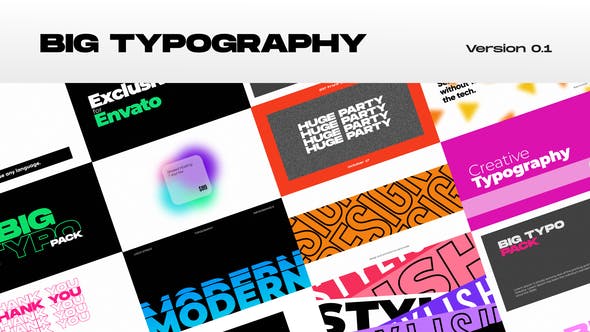 Big Typography Premiere Pro - Videohive 31234430 Download