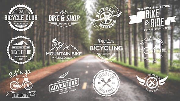 Bike And Bicycle Badges - Download 12958987 Videohive