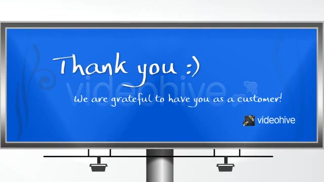 Billboard Message Thanksgiving / Appreciation template - Download Videohive 271430