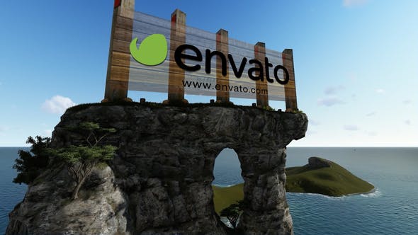 Billboard Sign Along Mountain - 23336066 Download Videohive