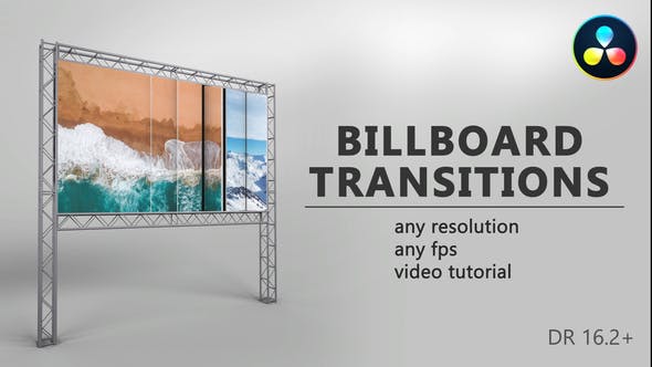 Billboard Transitions for DaVinci Resolve - 32854706 Download Videohive