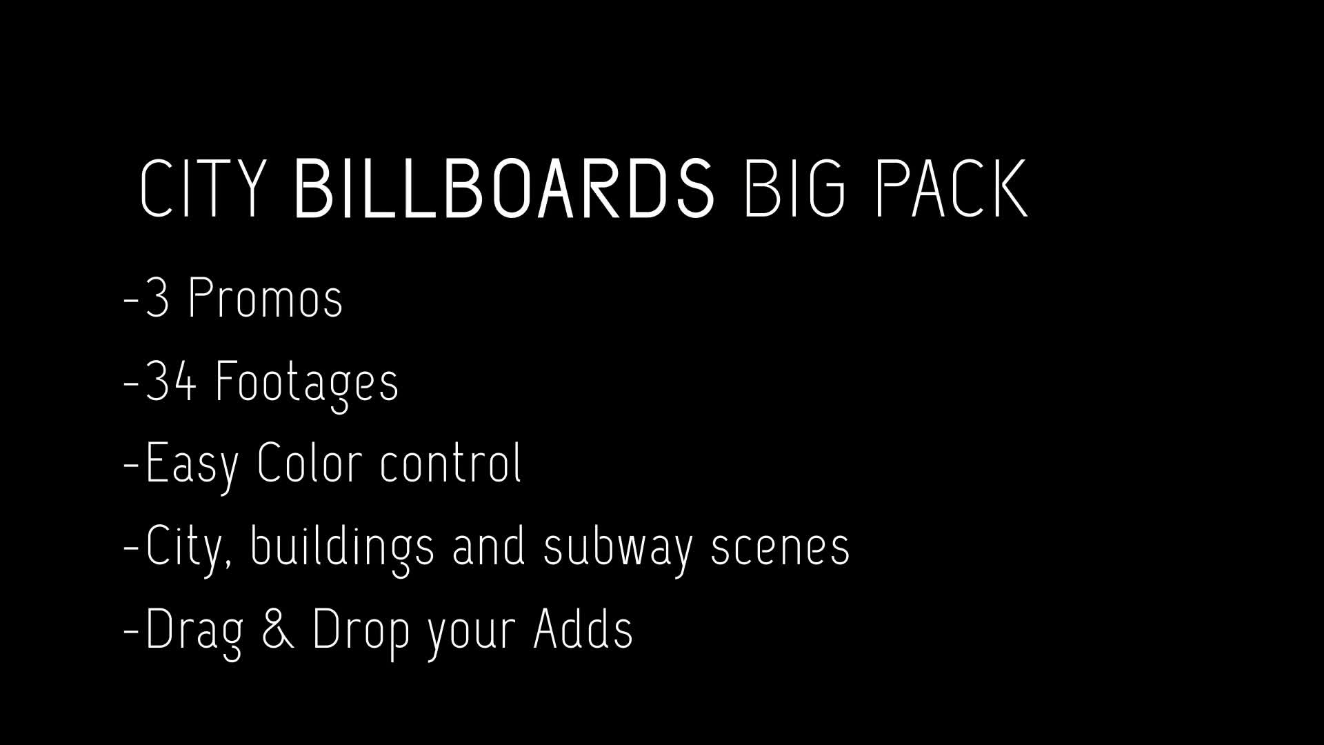 Billboards City Mockup Pack Videohive 23726584 After Effects Image 1